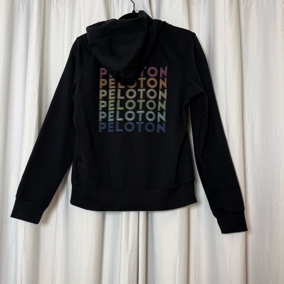 Peloton Tops - Peloton Ultimate Zip Up Rainbow Spell-Out Hoodie Womens Medium